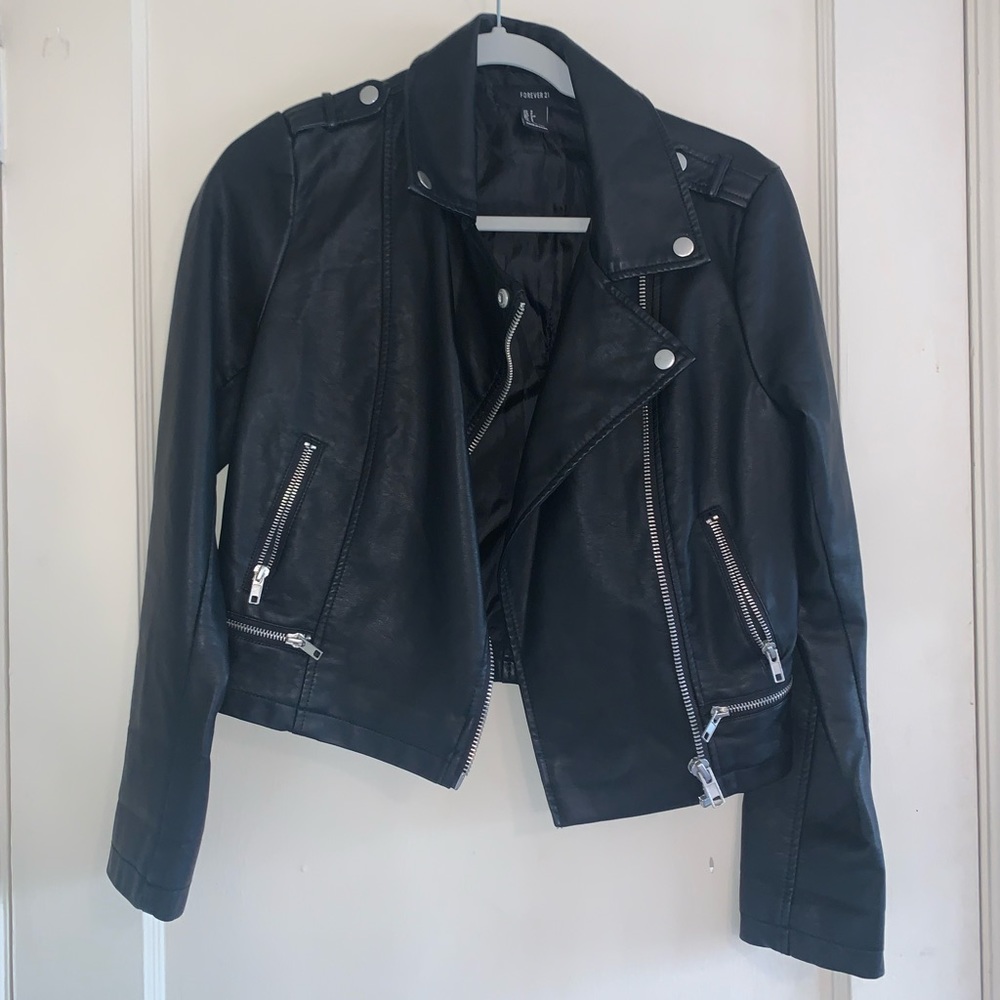 Forever 21 Black Leather Jacket
